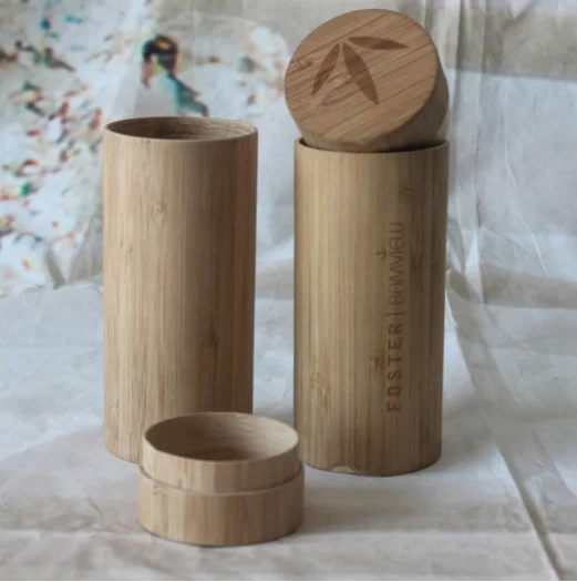 Bamboo tea packaging cans