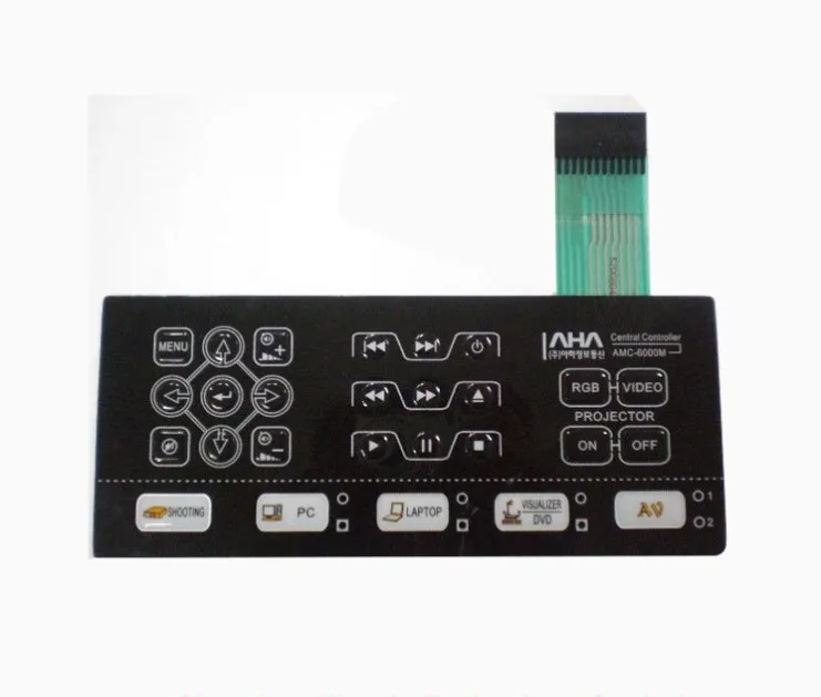 Original factory made economic OEM custom made waterproof  membrane switch with tactile metal dome switch