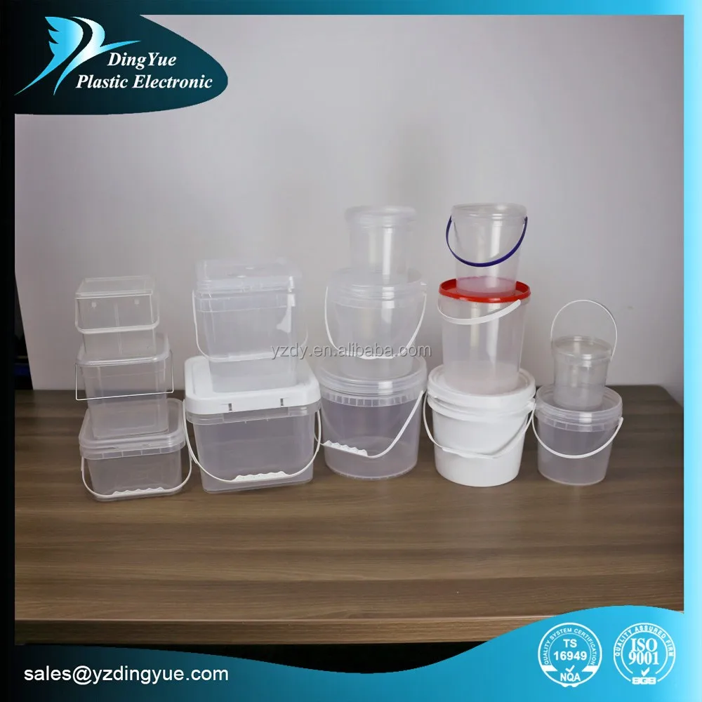 3L Square small plastic bucket