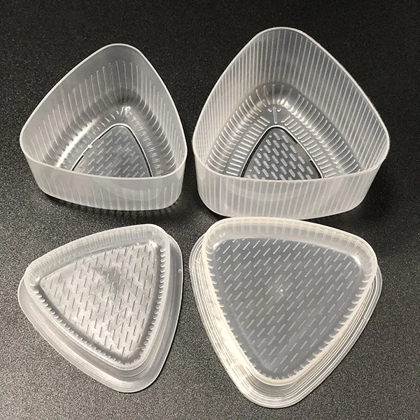 PTRM-001 Plastic triangle bear mouse animal love heart flower sushi rice ball mold