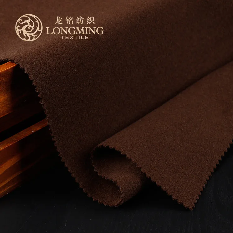 China textile wonderful price wholesale 100% polyester fiber velvet brushed flannel suiting fabric