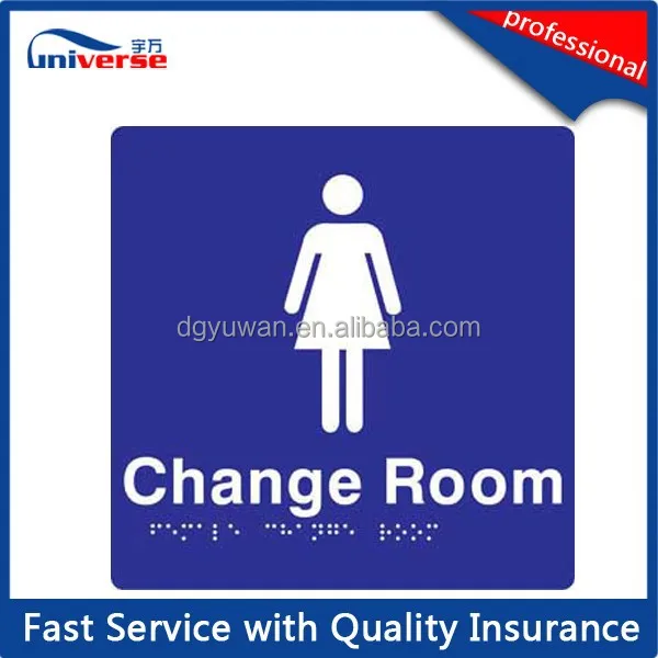 Женский Санузел знак дверь с Австралийский Брайля