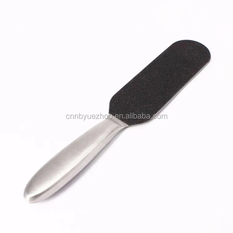 Metal Handle Stainless Steel Pedicure Replaceable Sandpaper Foot File Callus Remover