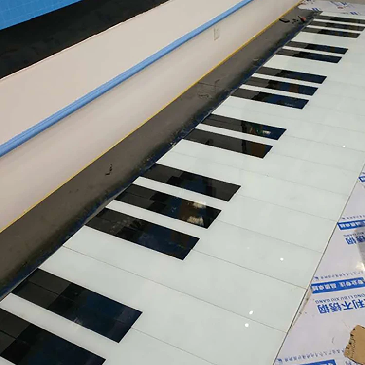 
wholesale commercial decoration high brightness interactive led floor pianon for sale 