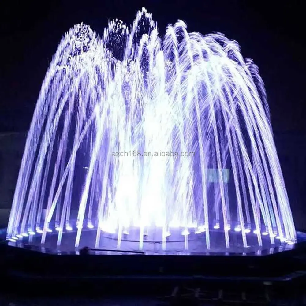 Led Lights Outdoor Pool Water Fountain Round Garden Stone Water Fountain for Square