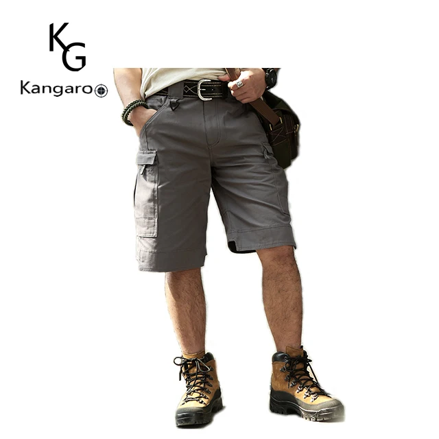 Mens Tactical Daily Wear Reinforced Seat Baggy Side Pockets Cargo Shorts