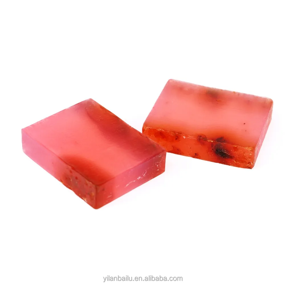 Transparent rose essential oil bath soap for 3~5stars hotel