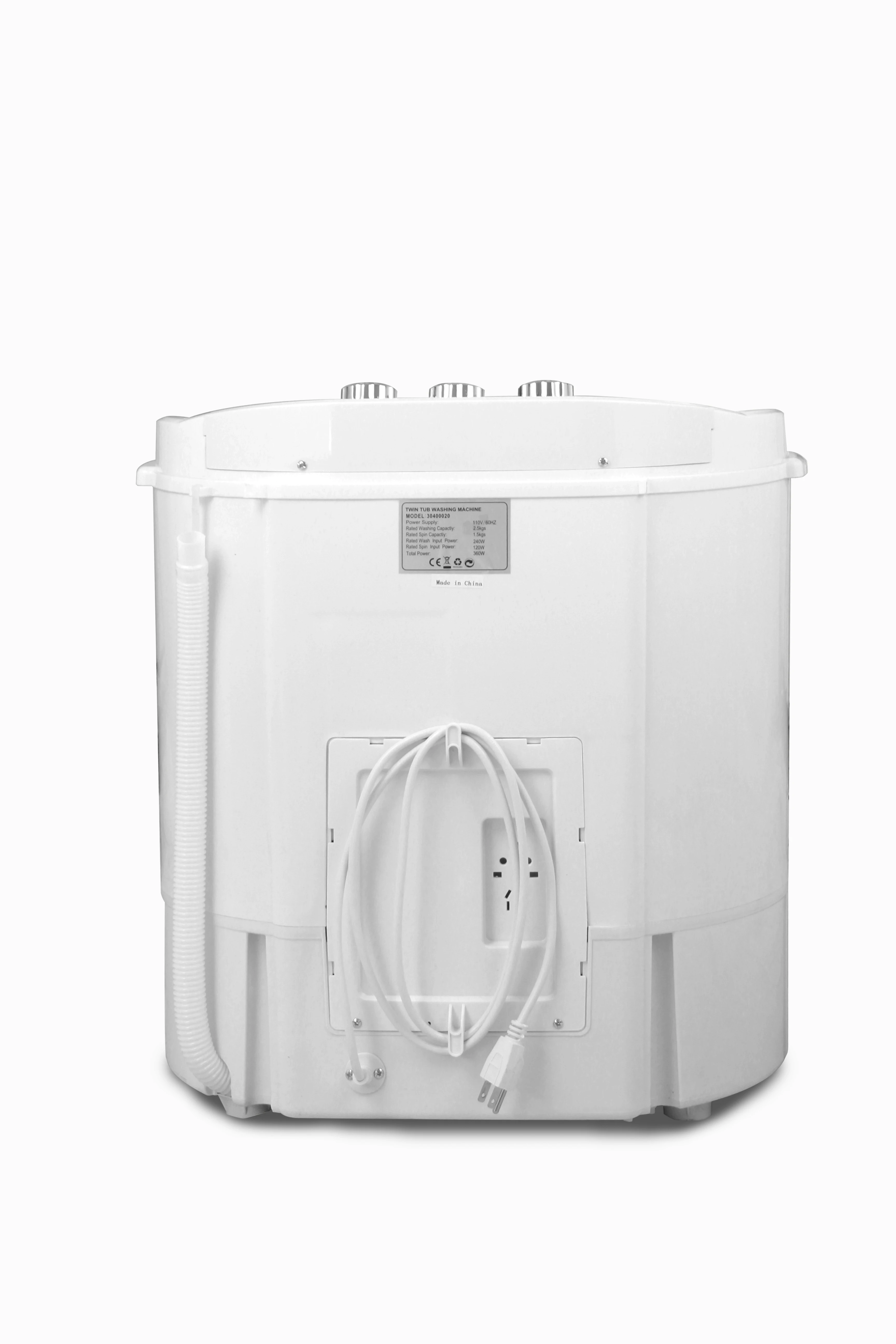 
3.6kg Portable Twin tub/semi auto mini baby small washing machine XPB 36-1288S with dryer 