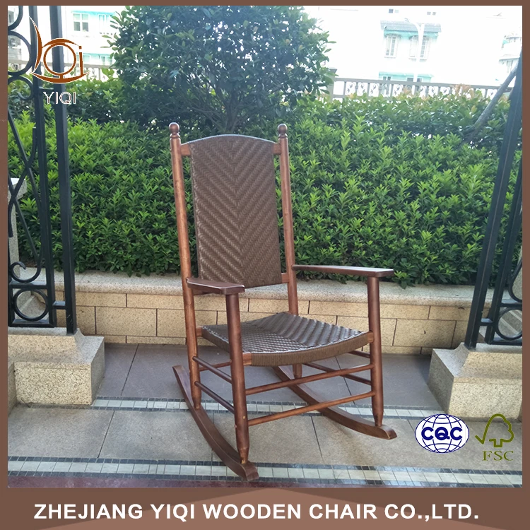 
Unfinished KD Antique Wicker Rocking Chair 