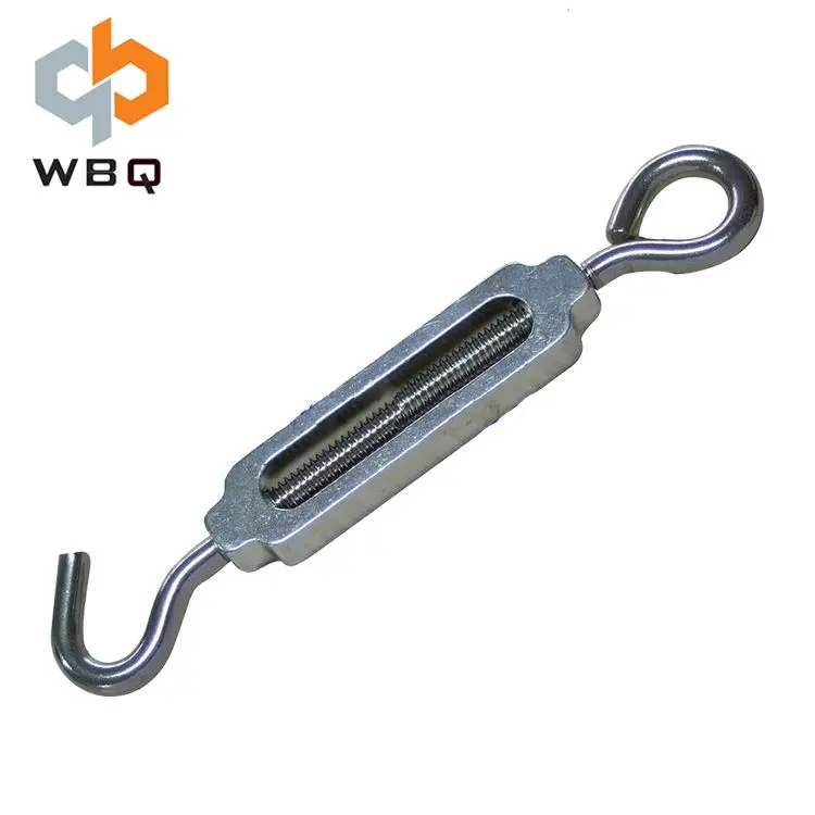 Din 1478 Pipe Body Type Double Hook Carbon Steel Turnbuckle