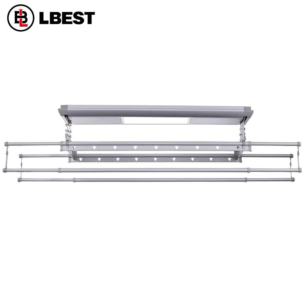 LBest cloth drying rack stainless steel hanger celling machine