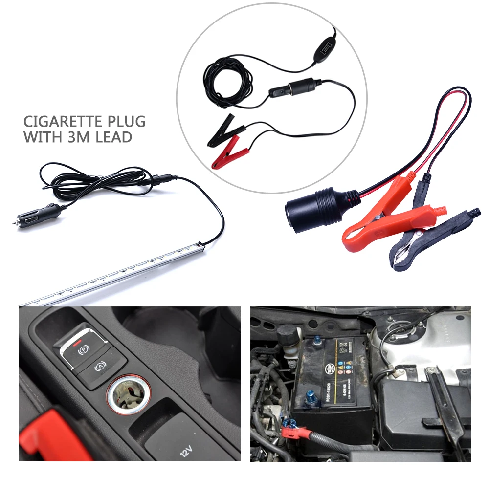 12 В постоянного тока, водонепроницаемая алюминиевая световая полоса для палатки, светодиодная световая полоса для кемпинга