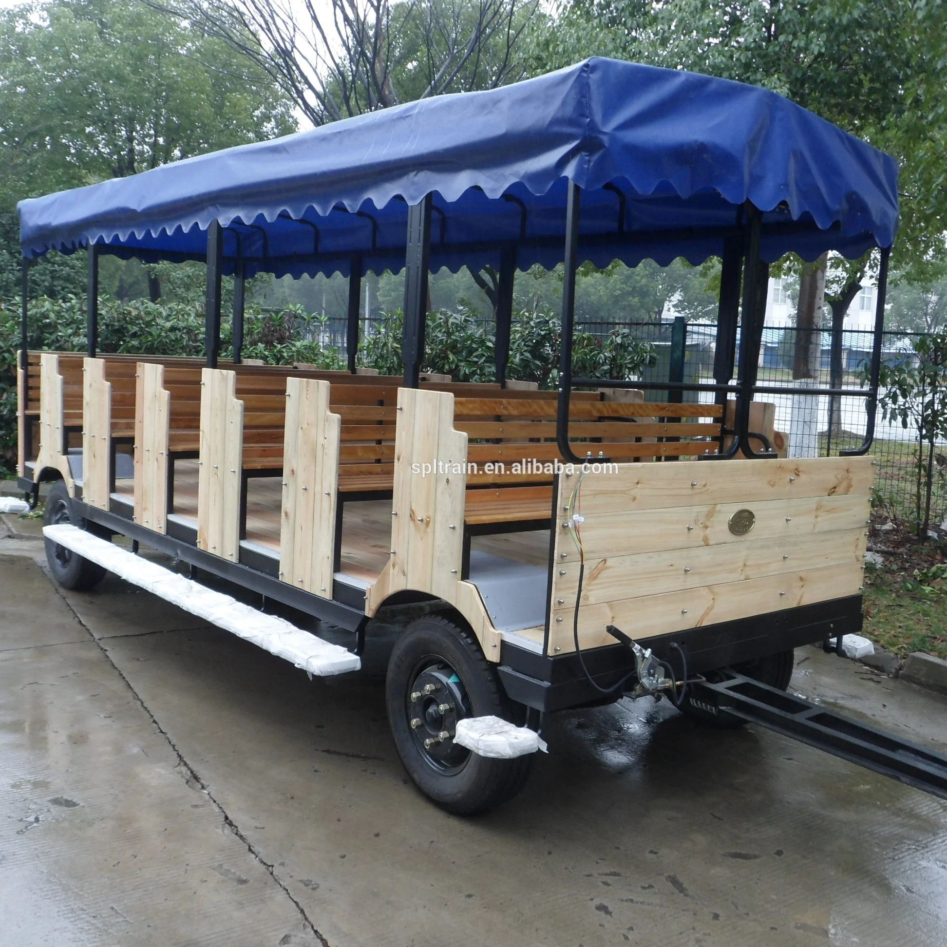 
Wooden Forest Passenger Trailer Trolley Coach 