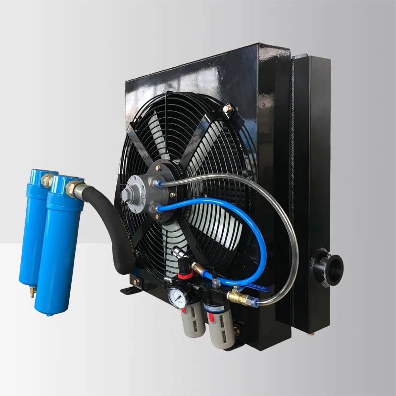 Pneumatic Fan Aftercooler for Portable Air Compressor on Wheels