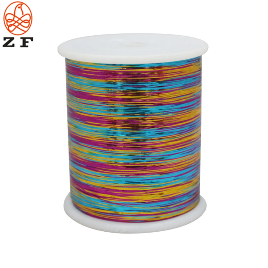 MULTI COLOR METALLIC YARN THREE COLORS M TYPE METALLIC YARN