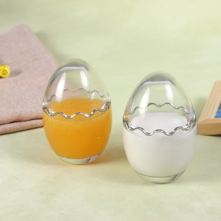 100ML 200ML  Egg Pudding Glass Jar  Candy Beverage Glass Gottle Pudding Jar