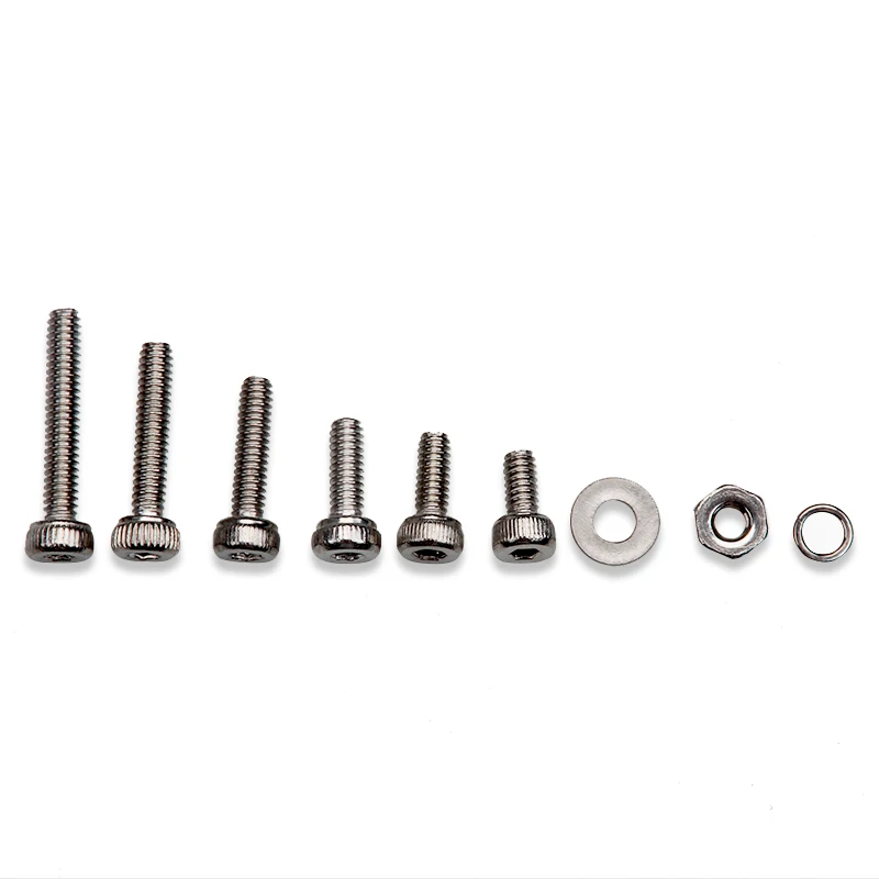Urlwall Stainless Steel Hexagon Socket Head Cap Screws Hex Bolts Washer Nut Assortment Kit