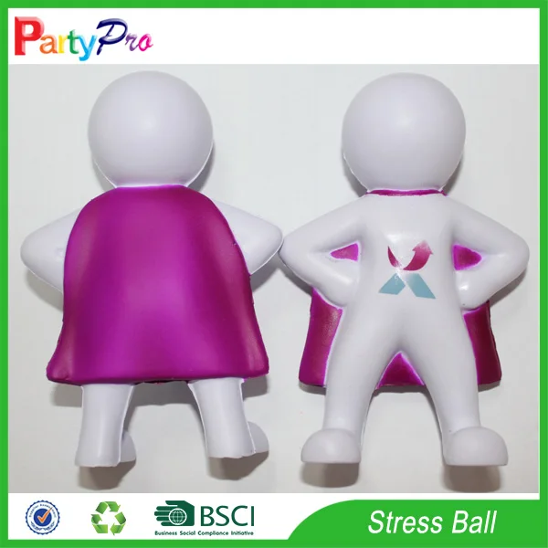 PU stress superman/foam superman squeeze toy/superman stress reliever