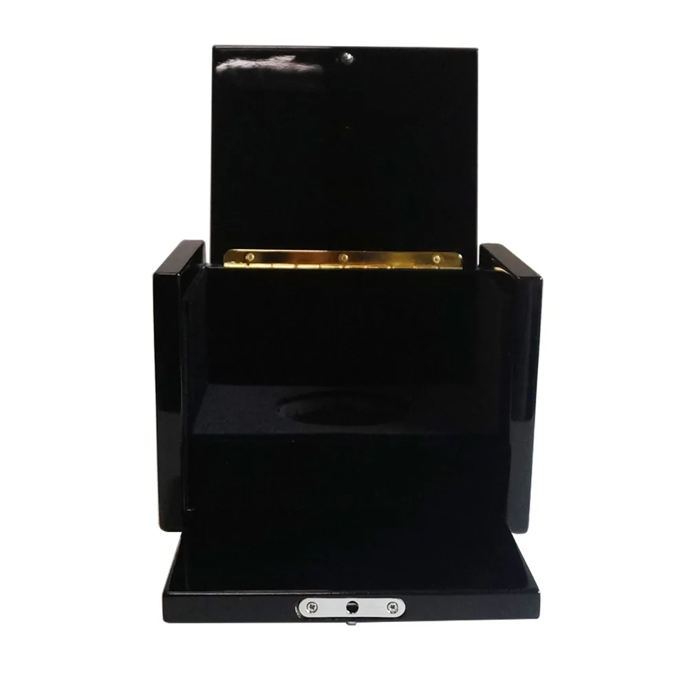 HW176 black Piano lacquer finish 12mm MDF wooden perfume bottle box