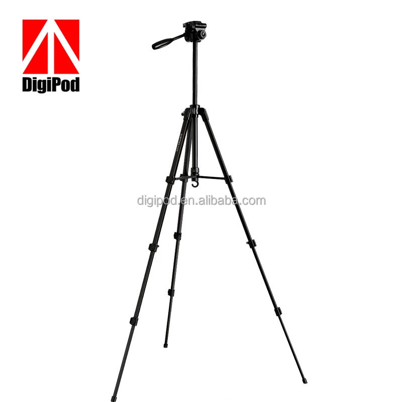 
DIGIPOD 4 Sections 57inch tripod Fashion Aluminum Stand Camera Accessories Tripod For Smartphone video 