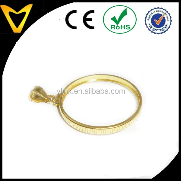 Gold American Dollar Coin Edge Coin Bezel Frame Mount 40.60mm x 3.05mm