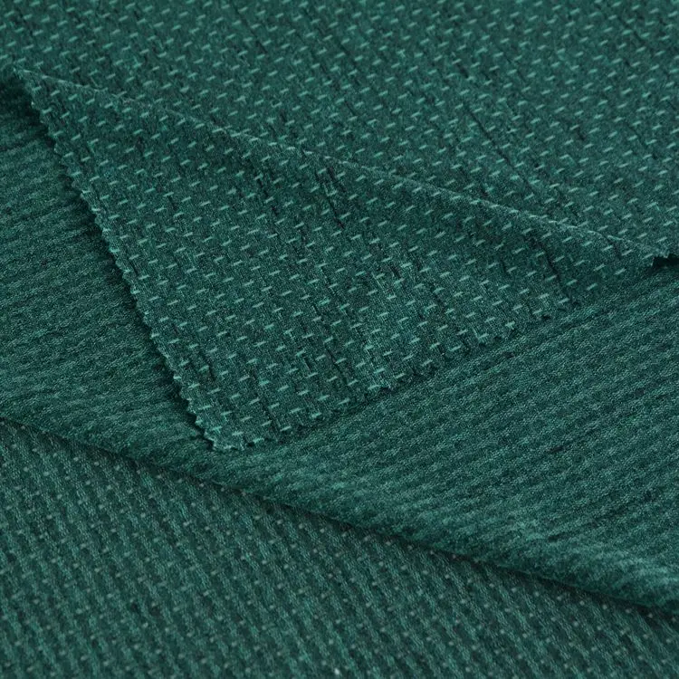 Hot sale popular cationic dyeable jacquard 100% polyester jersey fabric for sportswear per meter price