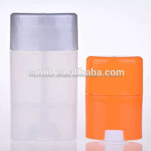 Горячая распродажа прозрачный 50 мл 75 мл дезодорант контейнер упаковка