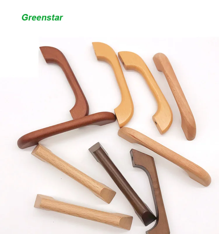 wood handle Wooden Cabinet Knob Door Pull Handle for cupboard