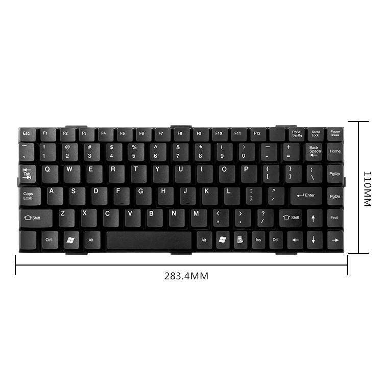 black original internal keyboard industrial laptop keyboard 88 keys with PCB board and usb cable