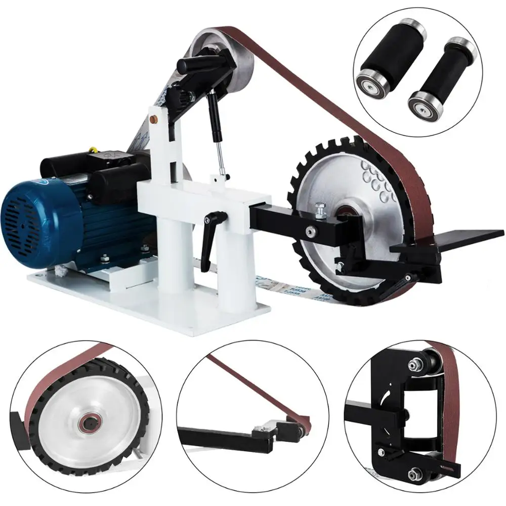 Недорогой ленточный шлифовальный станок 2 'x 82' 1,5 кВт Многофункциональный 3 режима для изготовления ножей