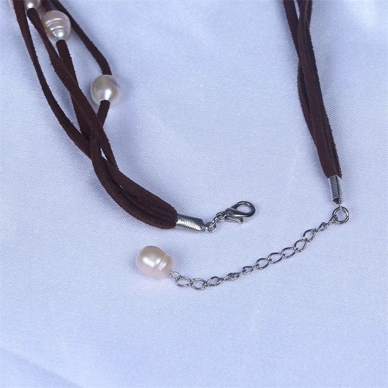 Ожерелье из серого жемчуга ожерелье с