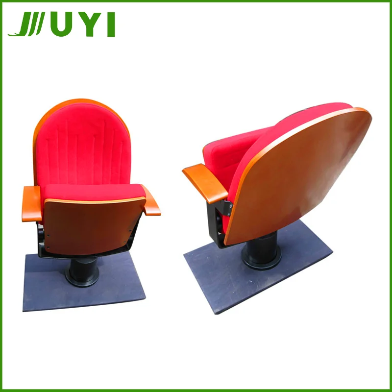 JY-919 Movable 3D Model Interlocking Fabric High Cinema Church Chair For Sale Function Hall Chairs Movie Theater Seat