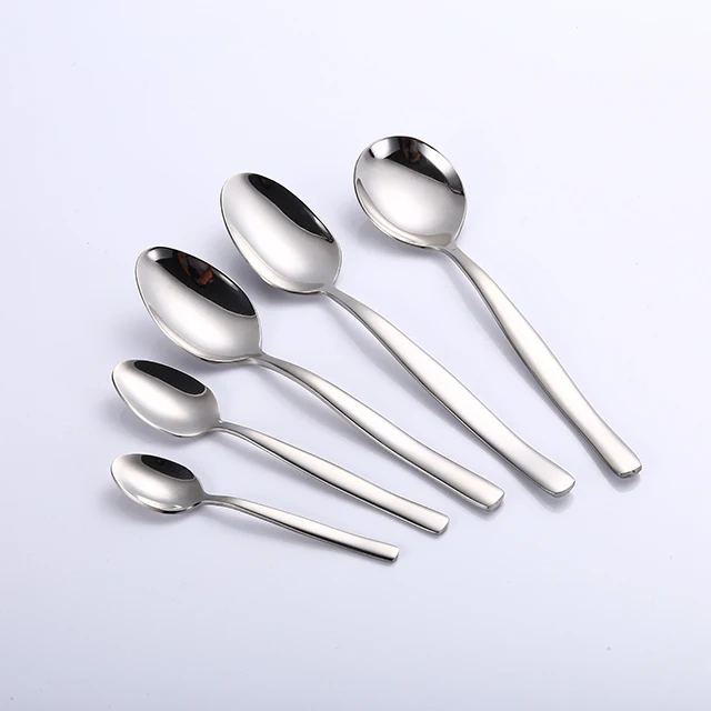
cutlery spoons customized with logo stainless steel tableware spoons high quality flatware spoon 