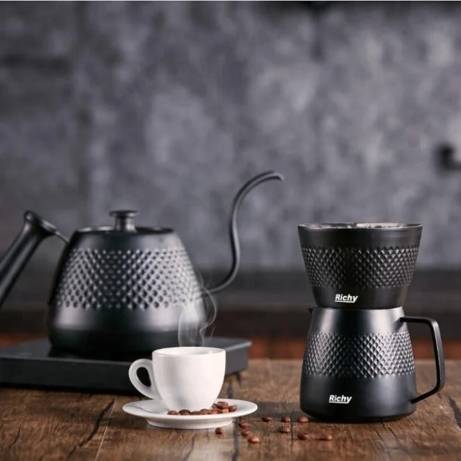 
 2ppl V01 Tea Coffee Stainless Steel Barista  Pour Over Coffee Dripper  