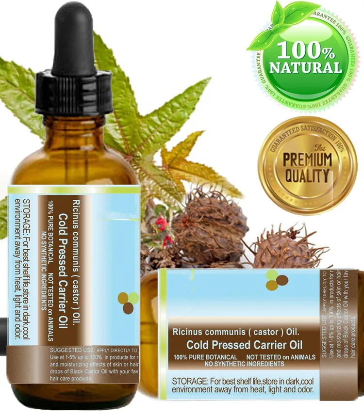 
100% Pure Natural Virgin Unrefined Jamaican Black Castor Oil For Hair Growth 