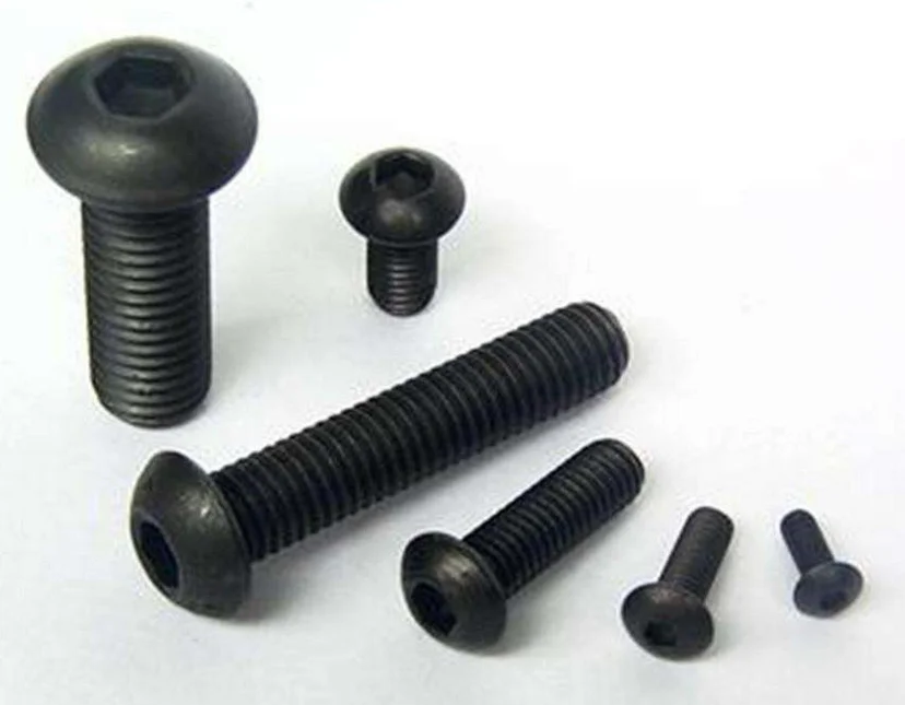 
Din912 High Tensile Grade 8.8 10.9 Black Oxide M12 Internal Hex Socket Round Head Bolt And Nut 