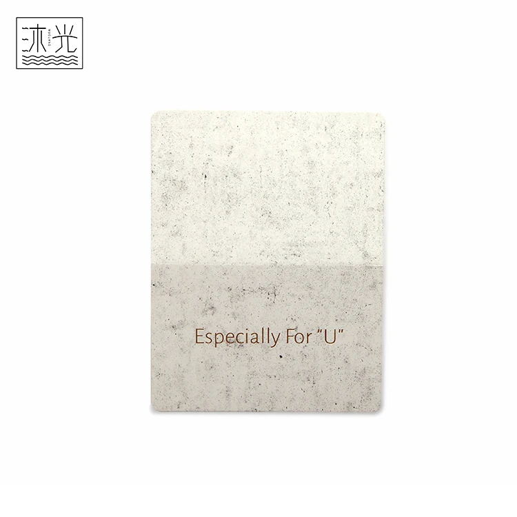 New Model High Quality Gold Stamping Marble Greeting Cards