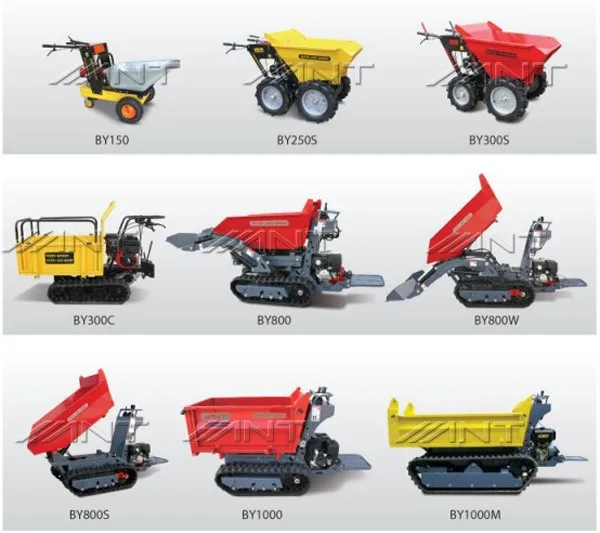 BY800W 4x4 mini loaders garden tracked barrow iseki mini tractor