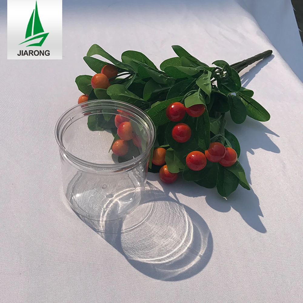 Wholesale empty clear 50-1000ml pop Cans 65mm 85mm Caliber Food plastic Can 4oz 8oz spice tuna candy plastic can with lids