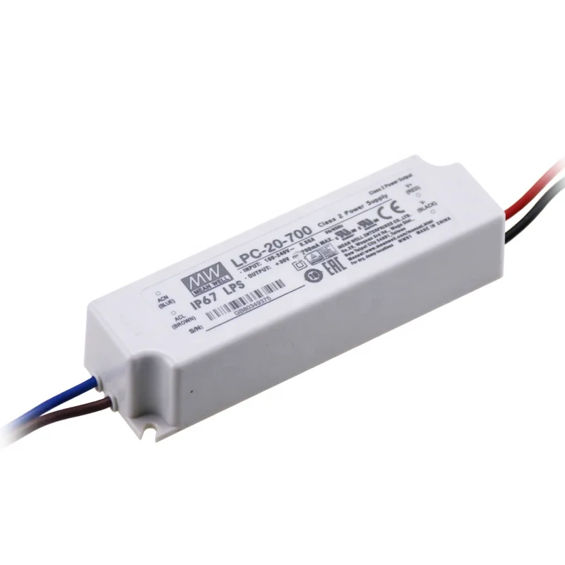 Mean Well LPC-20-700 20W 700ma LED Driver 20W led driver
