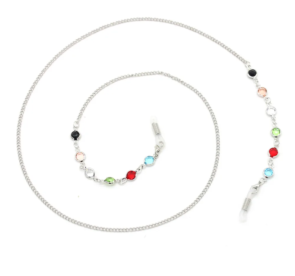 Универсальная простая акриловая цепочка для очков с бусинами, фиксатор для солнцезащитных очков, шнур для ремня на шею