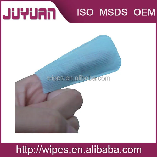 Finger teeth wet wipes,remove the speculiar smell in mouth