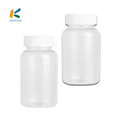 Hot Sale White Pet Plastic Empty Pharmacy Capsule Pill Bottle With Screw Cap