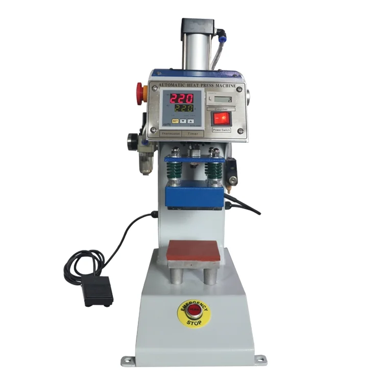 
Best quality 15*15CM automatic pneumatic t shirt logo heat press machine garment lingerie logo heat press 