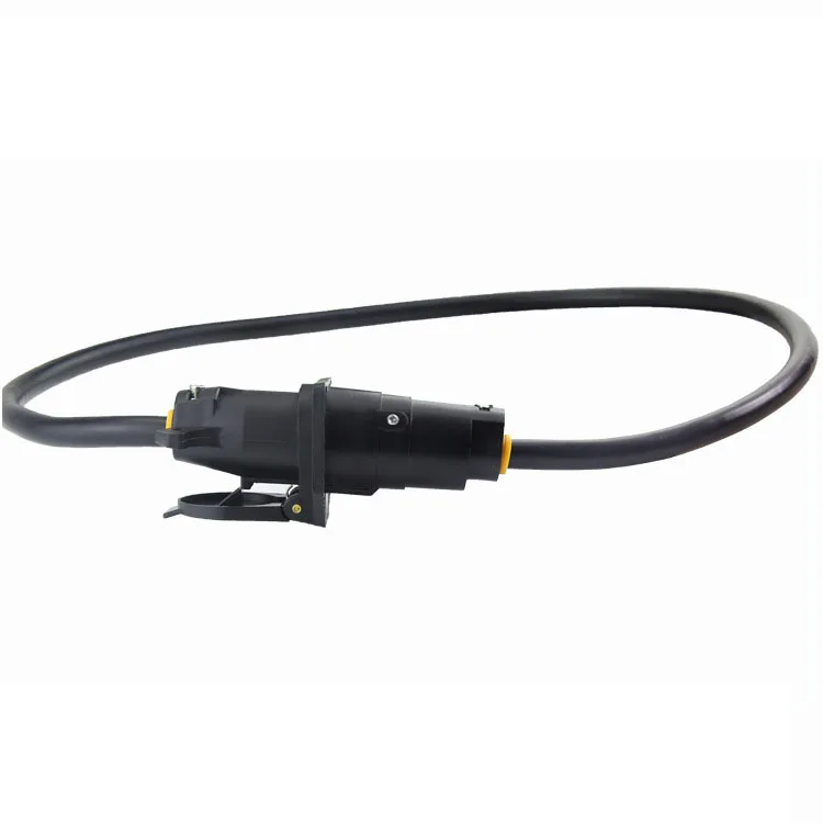 7 Way 4 Foot Extension Cord cable Trailer Camper RV Truck pin boat round plug towing