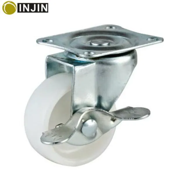 
light duty PP caster wheel white color 