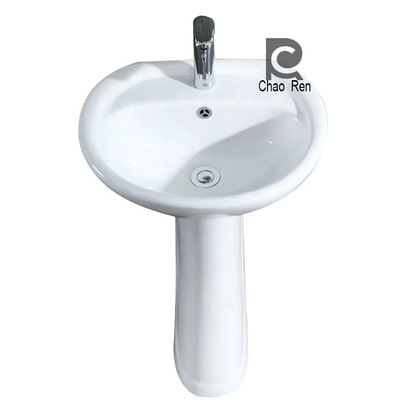 bathroom basin White ceramic wash hand  basin  pedestal basin