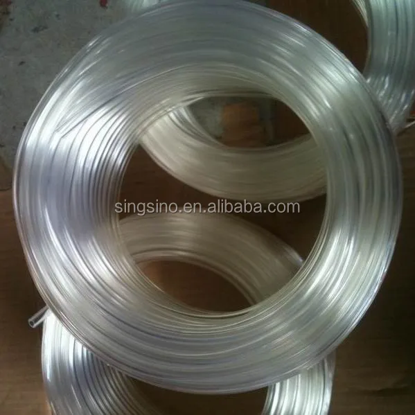 Food Grade Clear Braided Reinforced PVC Hose Tube / Food Grade Clear PVC Tubing