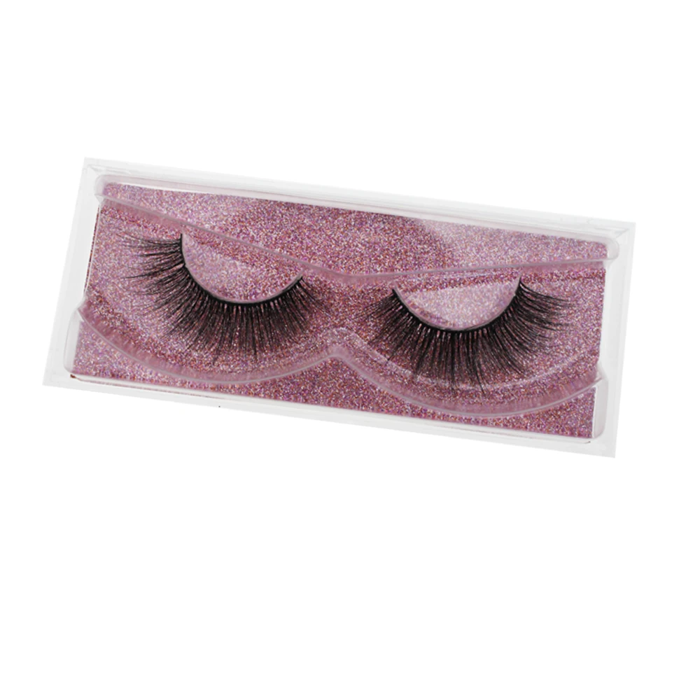 Create your own brand false silk synthetic eye lashes private label custom packaging box faux 3d mink lashes