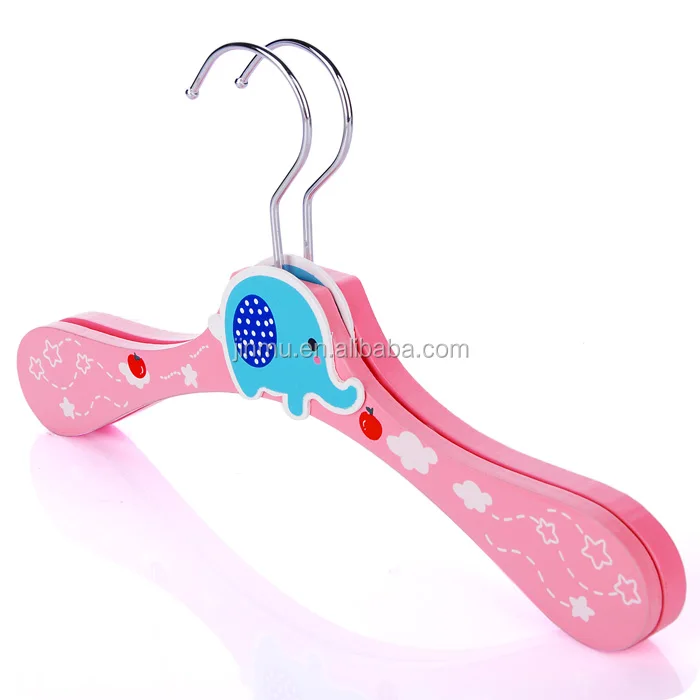 
 Сертифицированная Fsc мультяшная деревянная вешалка для детской одежды  